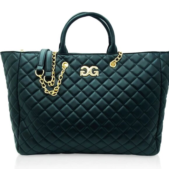 Gilda Paris Quilted Large Tote NWT - Picture 4 of 5